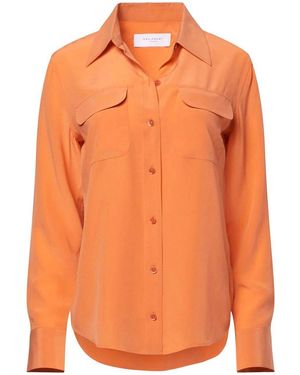 Equipment Silk Shirt - Orange