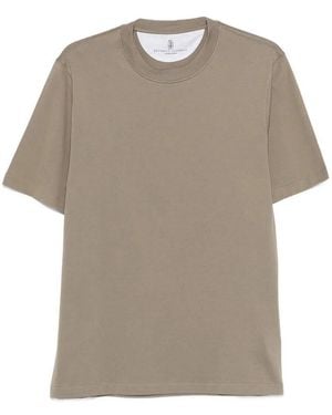 Brunello Cucinelli Jersey T-Shirt - Natural