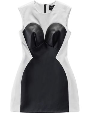 Marc Jacobs Seamed Up Satin Dress - Black