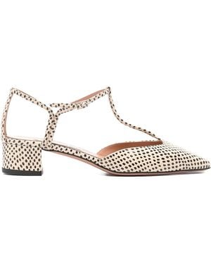 Aquazzura Sorbonne Bambi Snake Print Pump 35 - White