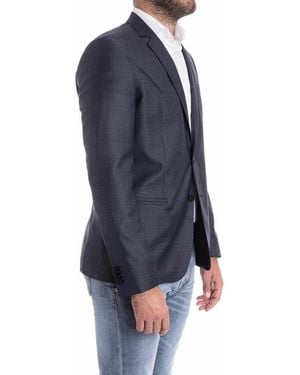 KARL LAGERFELD Wool And Silk Jacket - Blue