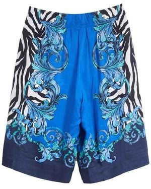 Versace Jeans Couture Sabra Baroque Short - Blue
