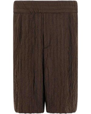 Dries Van Noten Plate Bermuda Shorts - Brown