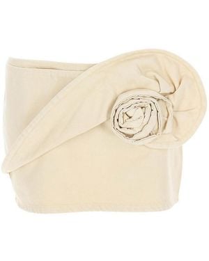 Magda Butrym Denim Miniskirt - Natural