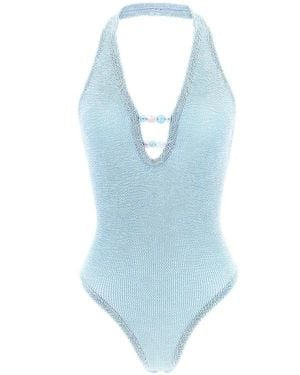 Hunza G Adriana' One-Piece Swimsuit - Blue