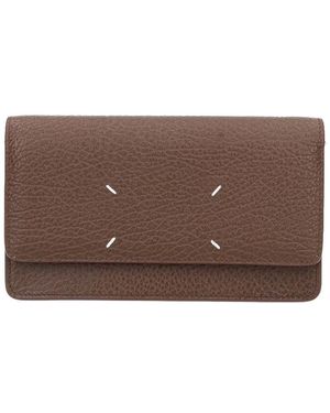 Maison Margiela Four Stitches Chain Wallet - Brown