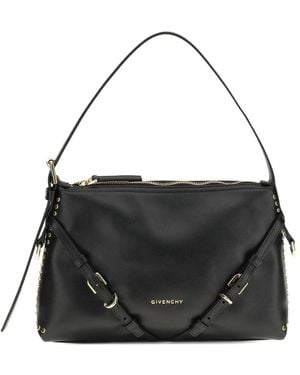 Givenchy Voyou Mini Leather Shoulder Bag - Black