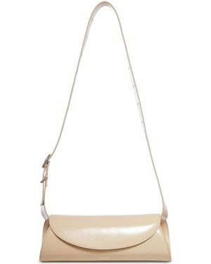 Jil Sander Small 'Cannolo' Shoulder Bag - White