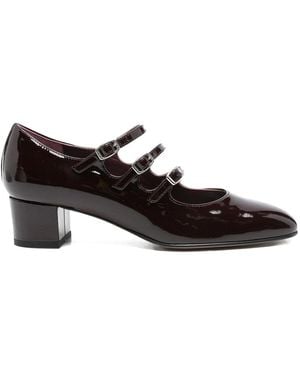 CAREL PARIS Kina Leather Court Shoes - Brown