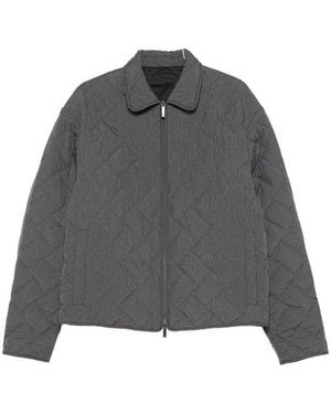 Emporio Armani Quilted Blouson Jacket - Gray