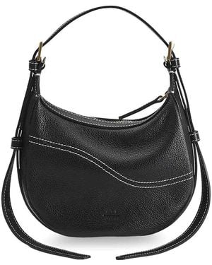 Atp Atelier Silea Almond Leather Shoulder Bag - Black