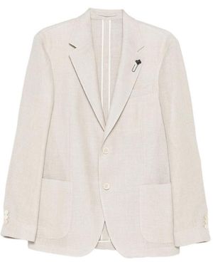 Lardini Patch-Pocket Blazer - White