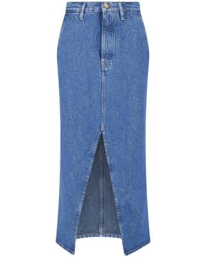 Jil Sander Denim Midi Skirt - Blue