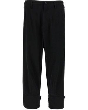 Yohji Yamamoto Printed Pants - Black