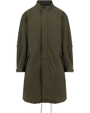 Givenchy Water-Proof Cotton Parka Jacket - Green