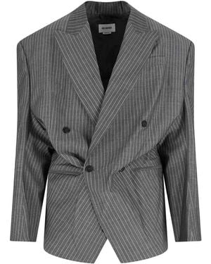Hed Mayner Double -Breasted Blazer - Gray