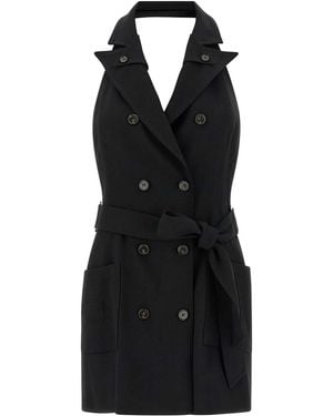 Elisabetta Franchi Viscose Short Dress - Black