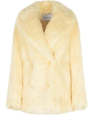 Stand Studio Kataline Faux Fur Coat - Natural