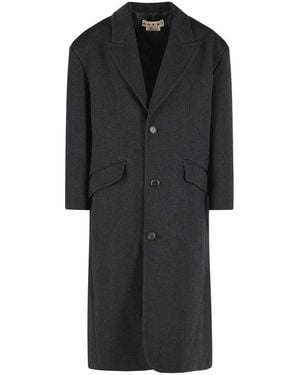 Marni Virgin Wool Coat - Black