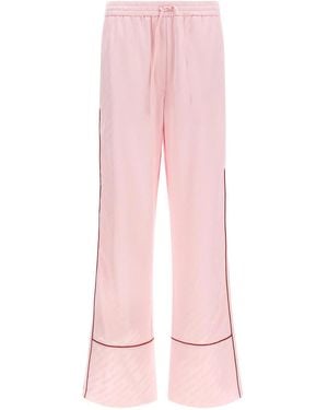 Off-White c/o Virgil Abloh Jacquard Satin Pajama Pants - Pink