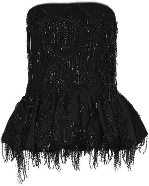 ROTATE BIRGER CHRISTENSEN Top Made Of Polyester - Black