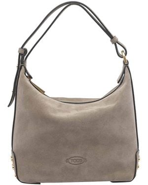 Tod's Mini Bag Metal Dots - Gray