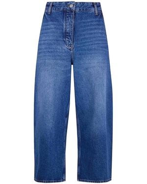 Studio Nicholson Chalco Wide Crop Pant - Blue