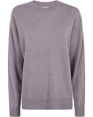 P.A.R.O.S.H. Cashmere Round Neck Sweater - Purple