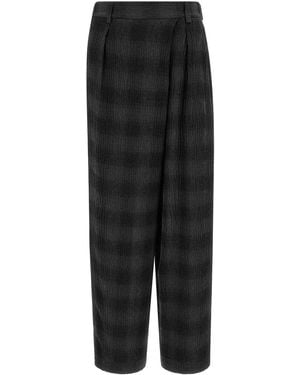 Tela Check Pants - Black