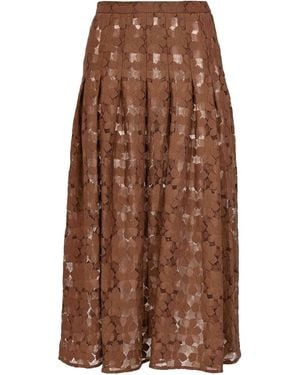 Max Mara Mstairone Midi Skirt - Brown