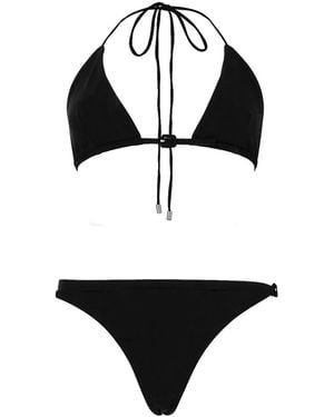 Courreges Buckle Bikini Swimsuit - Black