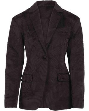 Ulla Johnson Pleated Satin Blazer - Black
