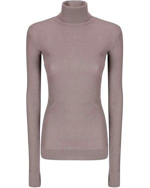 Lemaire Seamlesss High Nk Top - Purple