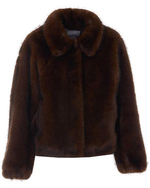 VALENTINI 1972 Faux Fur Jacket - Black