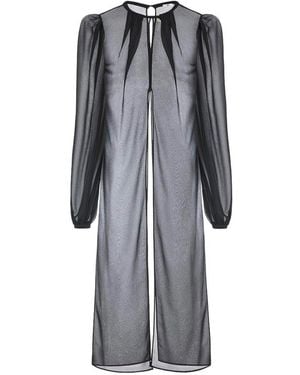 Elisabetta Franchi Long Sheer Shirt - Grey