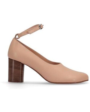 Niccolò Pasqualetti Obliqua Block Heel Court Shoes - Pink