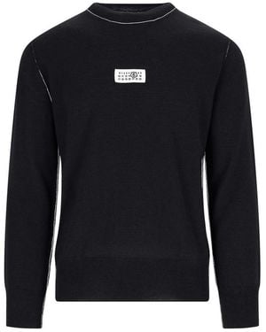 MM6 by Maison Margiela Logo Jumper - Blue