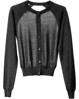 Moschino Open Back Cardigan - Black