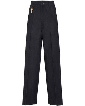 Carven Wide Leg Jeans - Blue
