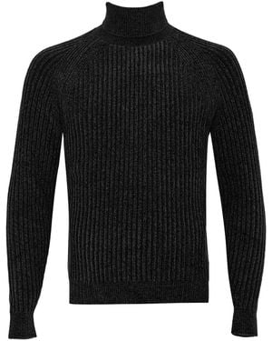 Rrd Velvet Rave Ribbed Turtleneck - Black