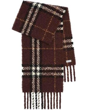 Burberry Check Boucle Scarf - Brown