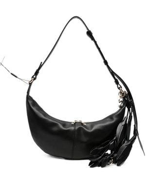 Sportmax Spx Argenta Leaf Handle Bag - Black
