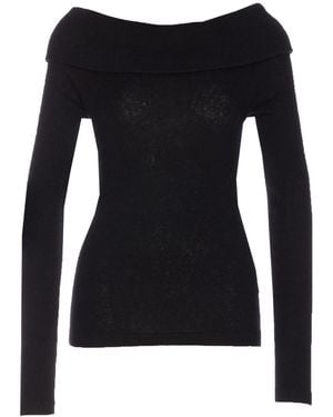 Lisa Yang Claudina Long Sleeves Top - Black