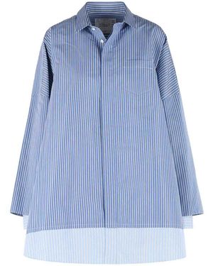 Sacai Cotton Blend Shirt - Blue