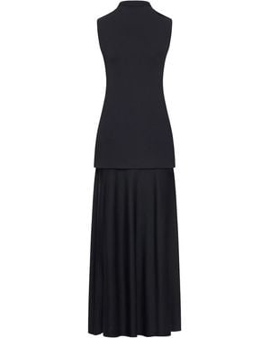 Jil Sander Long Sleeveless Dress - Black