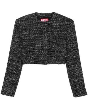 DIESEL G-Crop-G Cropped Jacket - Black