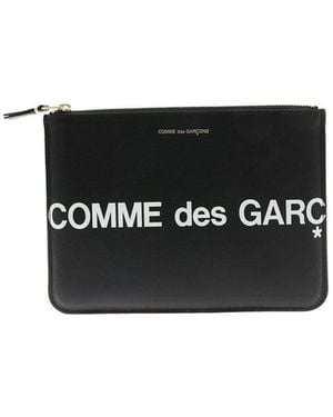 Comme des Garçons Huge Logo Clutch - Black