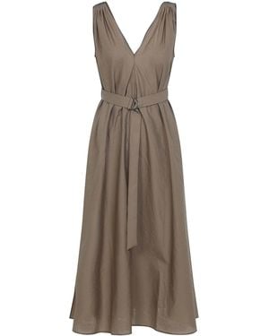 Brunello Cucinelli Cotton Dress - Brown