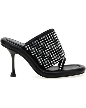 JW Anderson 'Bumber Crystal' Mules - Black