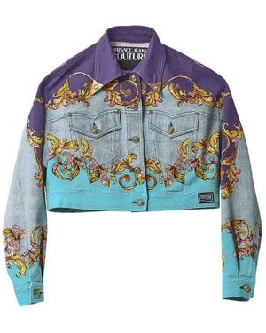 Versace Jeans Couture Baroque Jacket Placed - Blue